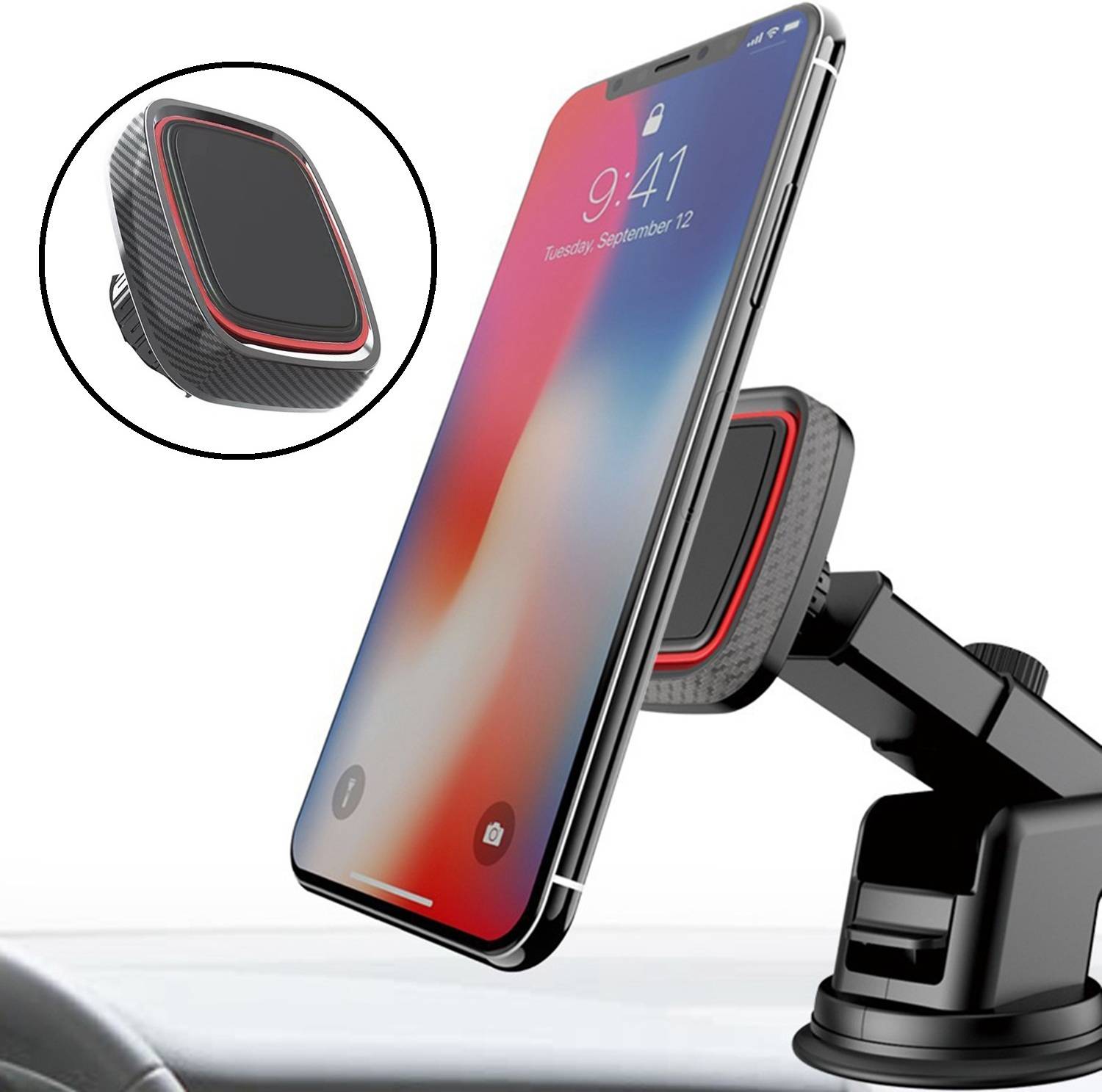 Flenzy Car Mobile Holder for Dashboard, Magnetic