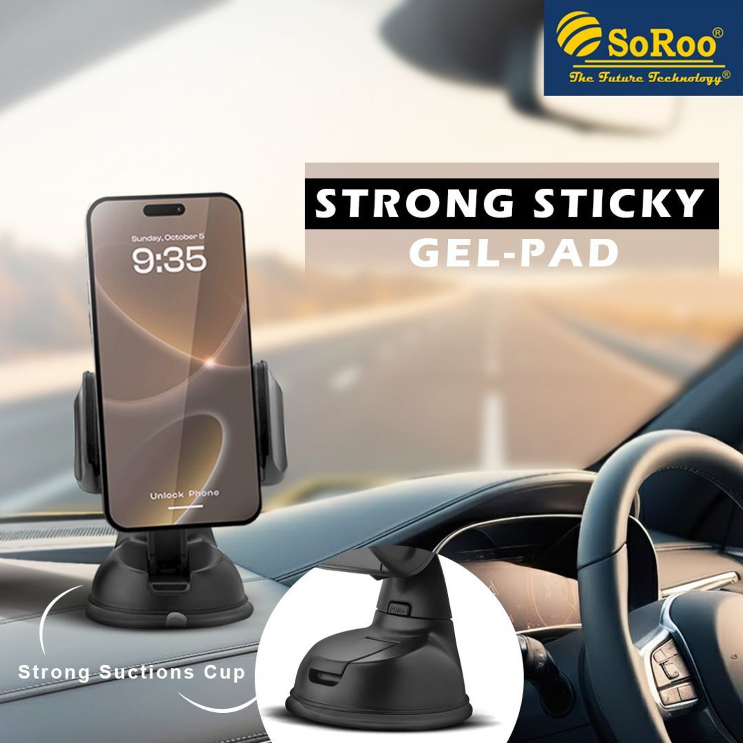 Image of SoRoo Car Mobile Holder for Dashboard