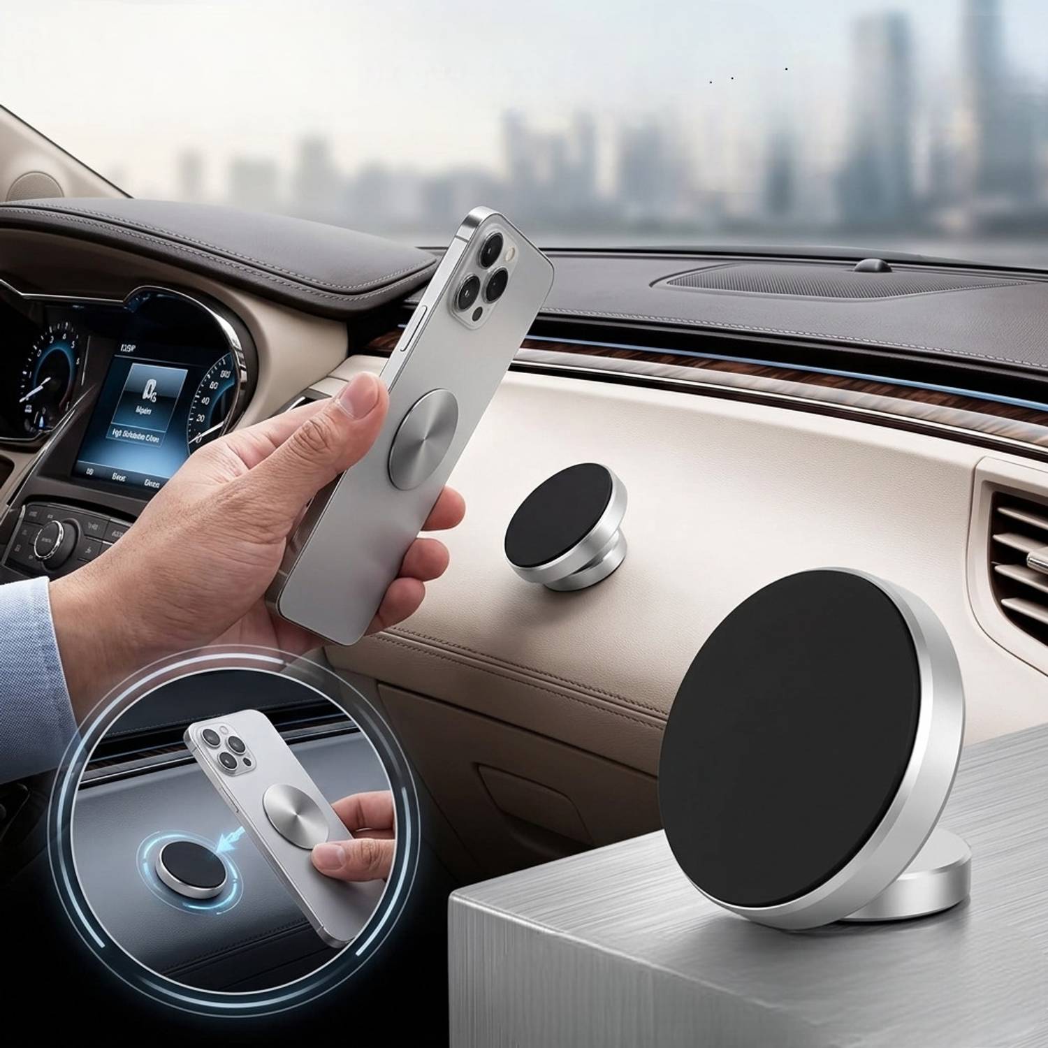 NIKSAH CREATIONS Car Mobile Holder for Dashboard