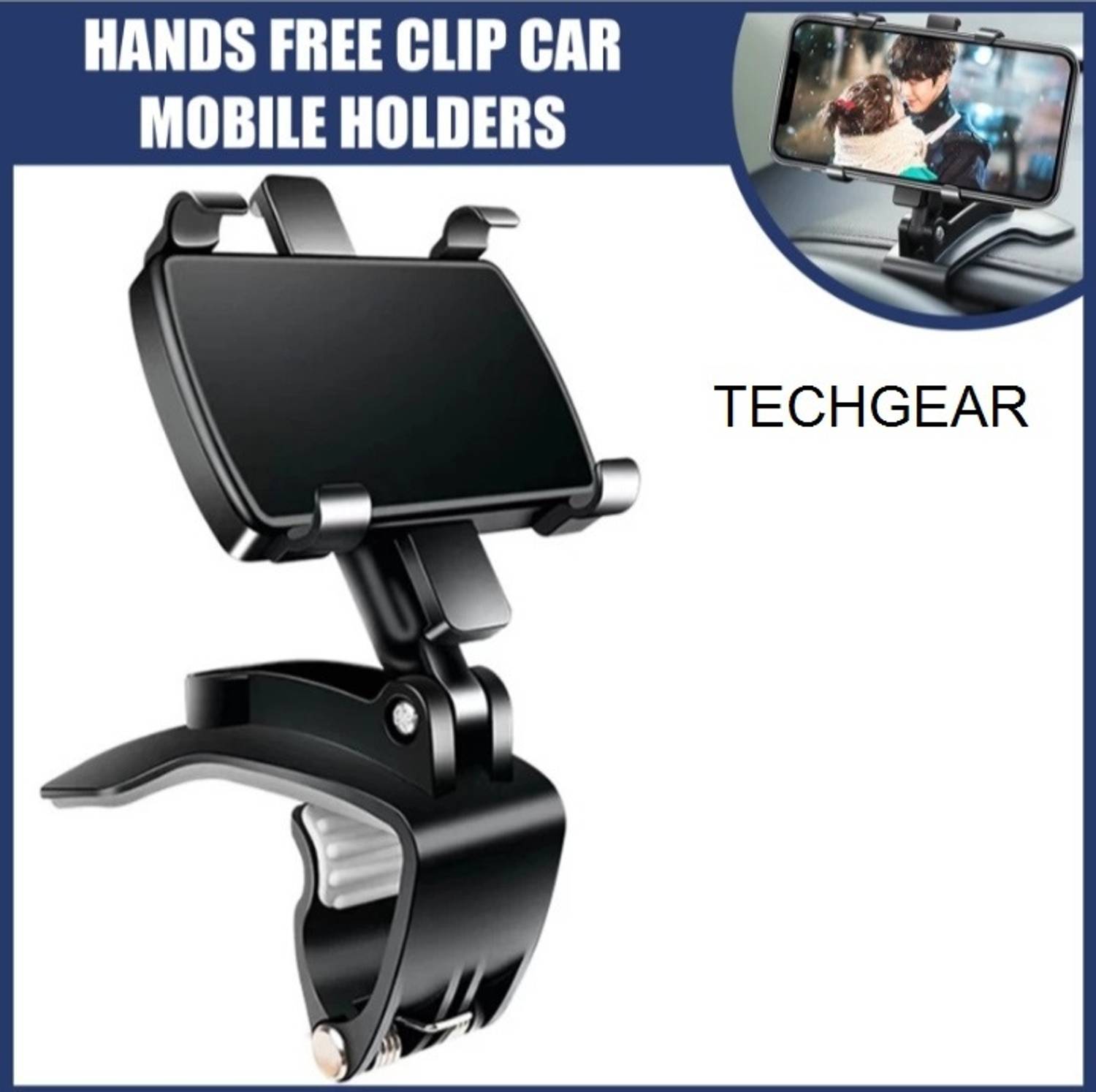 TECHGEAR Car Mobile Holder for Dashboard