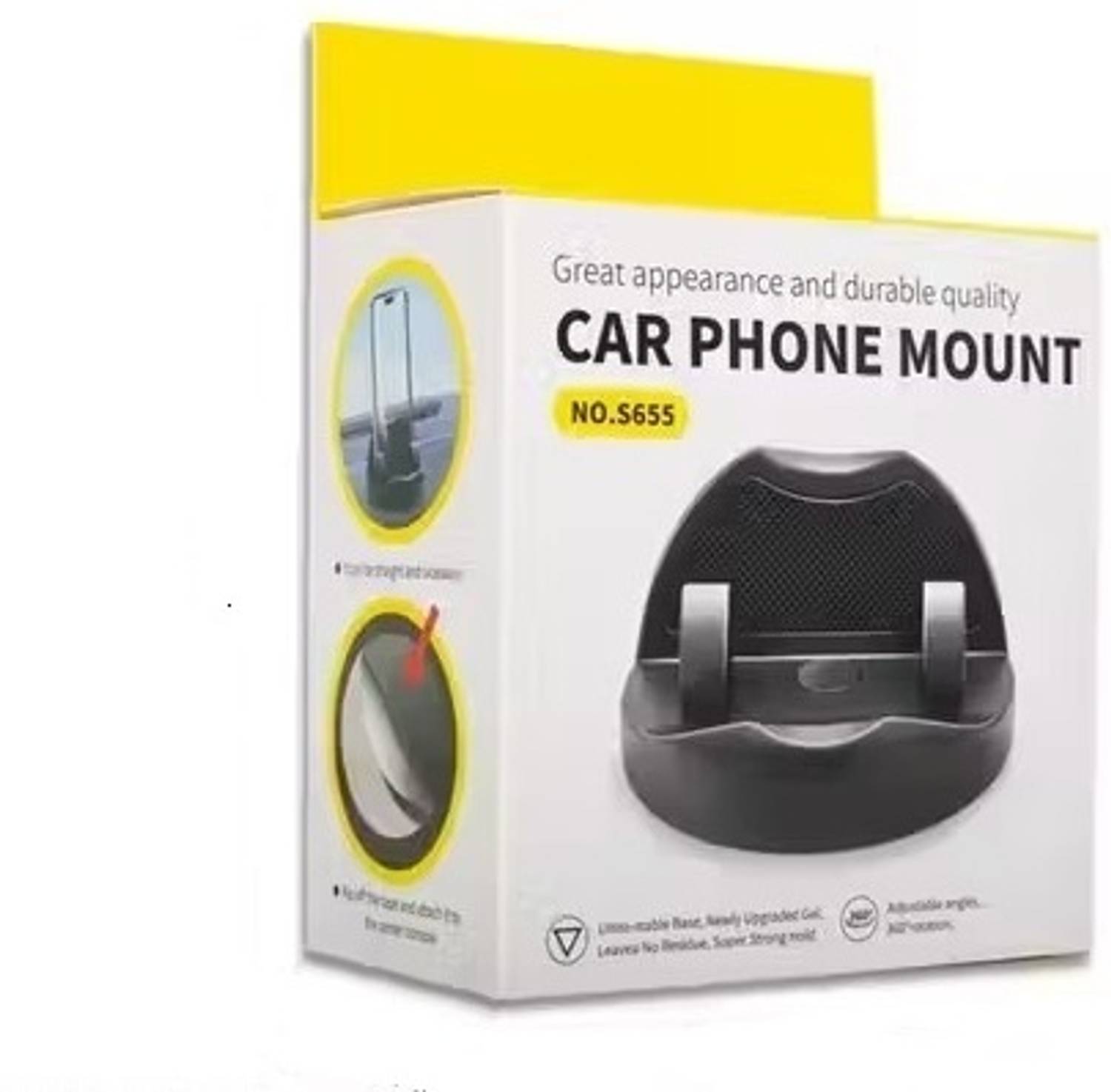ESCODEVELOPER Car Mobile Holder for Dashboard, Anti-slip