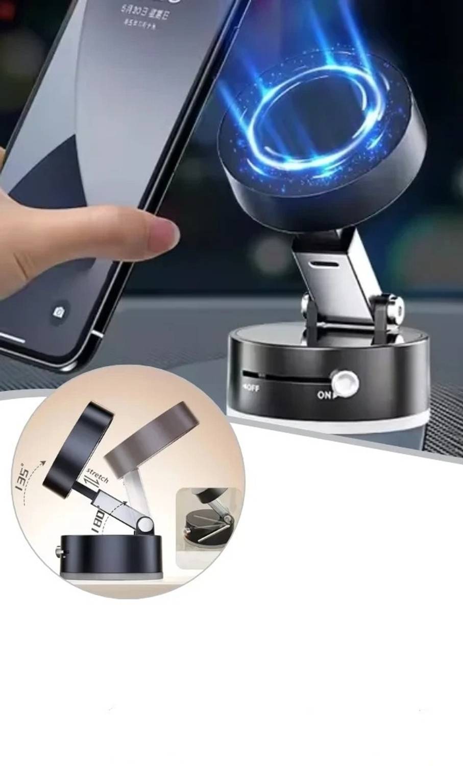 ESCODEVELOPER Car Mobile Holder for Magnetic