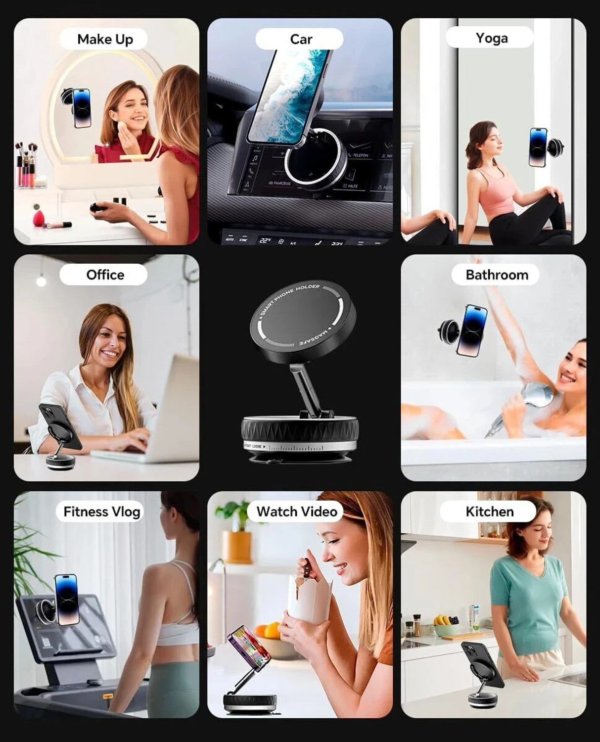 Image of Hold up Car Mobile Holder for Magnetic, Windshield