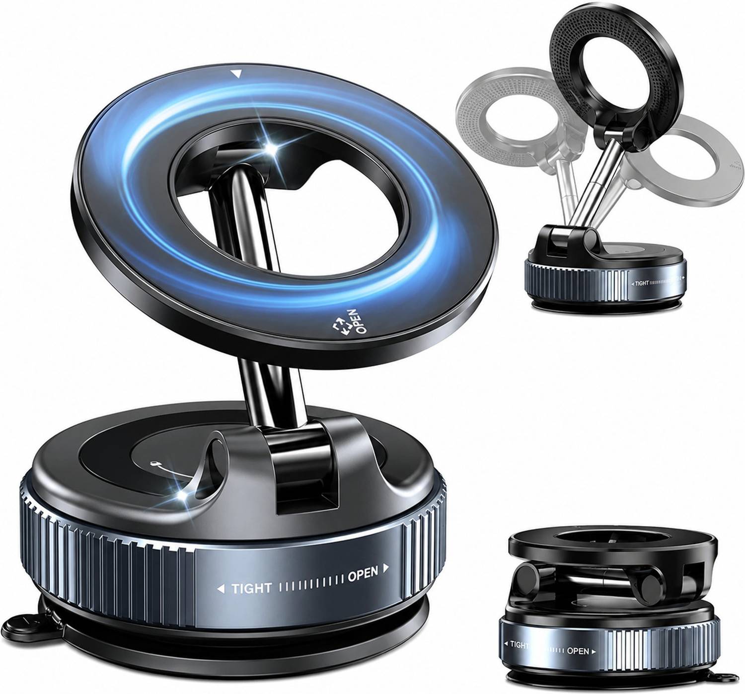 REPIDCARTX Car Mobile Holder for Magnetic, Dashboard, Anti-slip