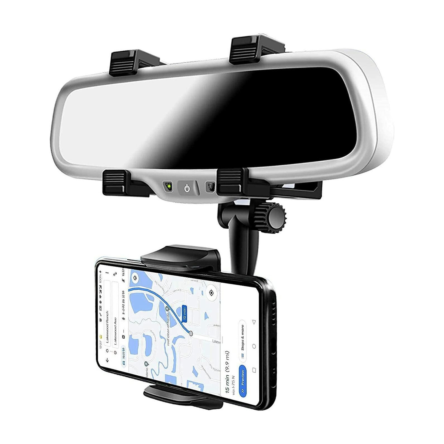 Image of ZiniQX Car Mobile Holder for Windshield, Anti-slip, Dashboard (Black)