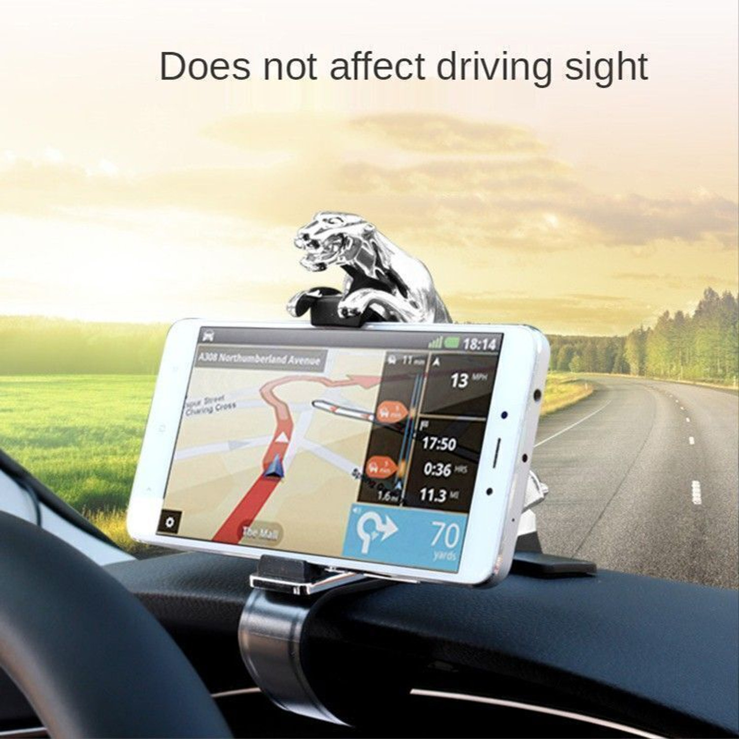 Image of KKBE Car Mobile Holder for Windshield, Clip, Dashboard
