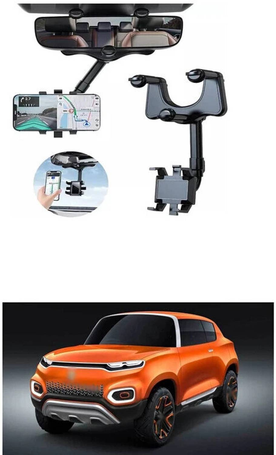 KD ENTERPRISES Car Mobile Holder for Windshield