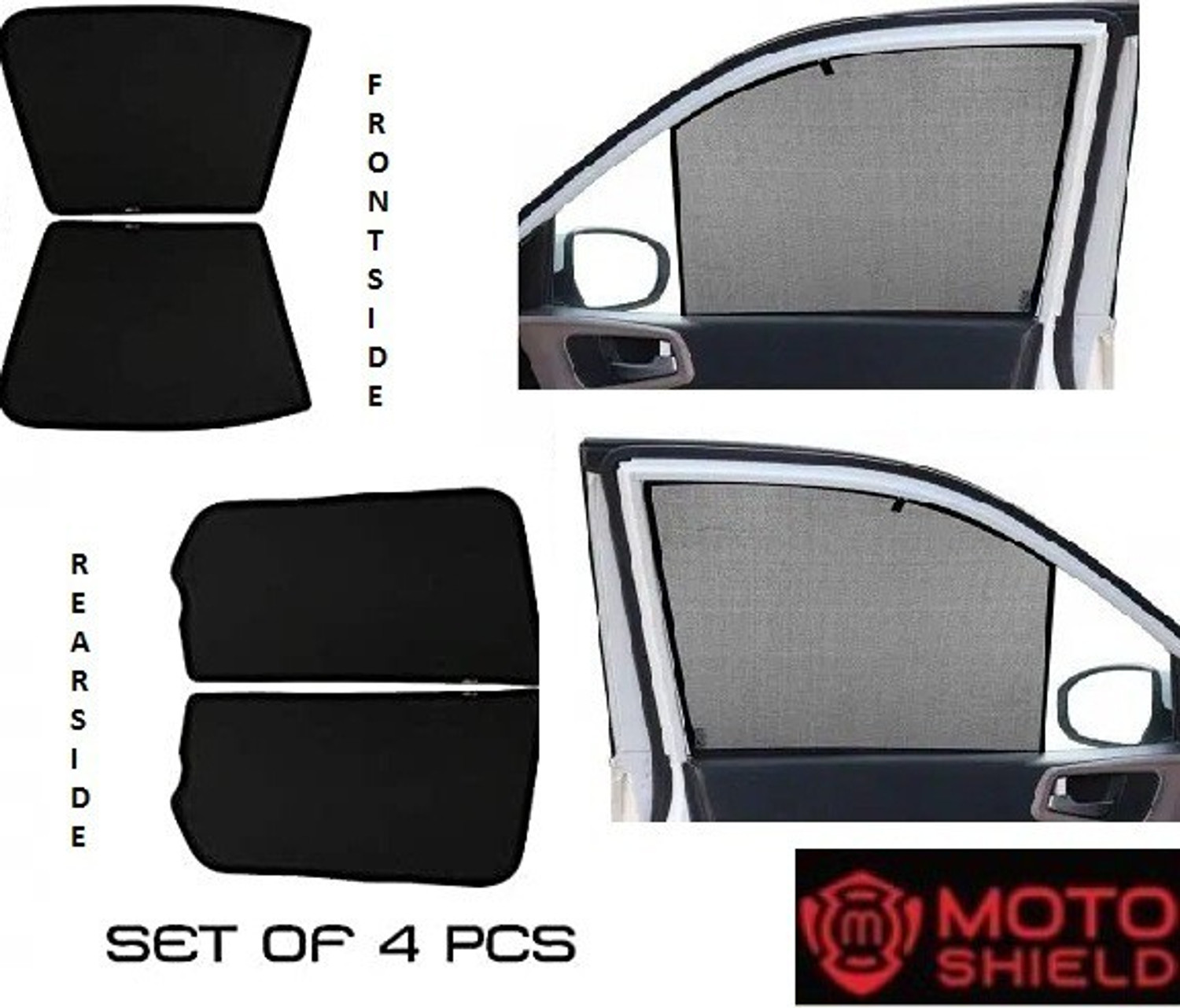 Image of MOTOSHIELD Hyundai i10 nios half type Car Curtain