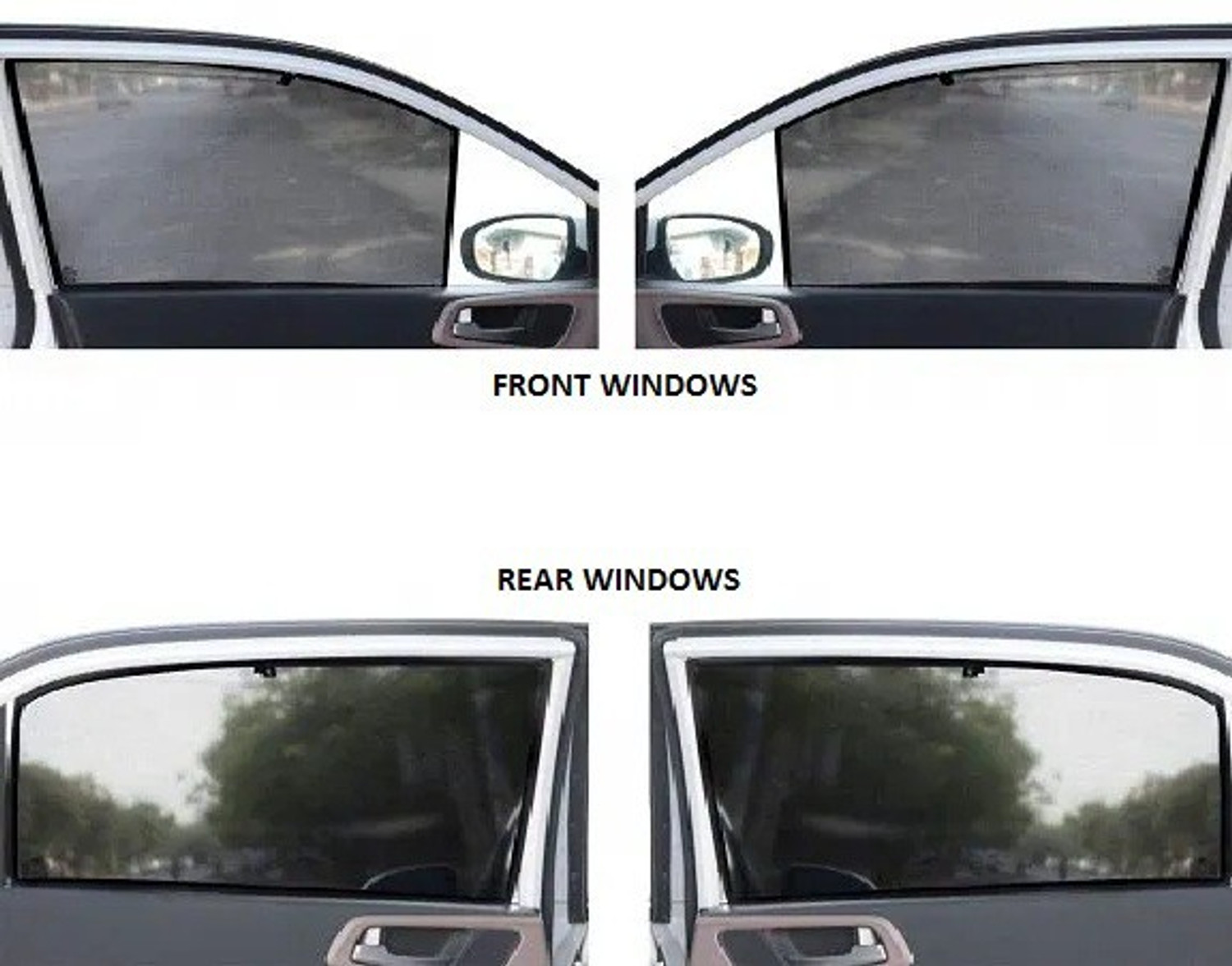 Image of MOTOSHIELD Hyundai i10 nios half type Car Curtain