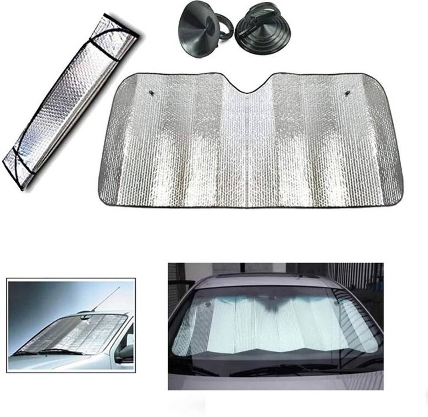 amsik Silver Foil Curtain For Universal Cars Car Curtain