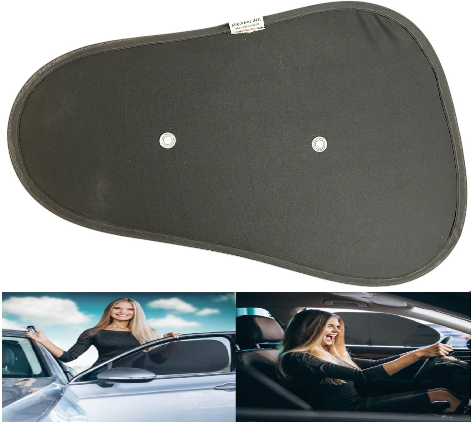 Image of SGL TRI design car curtains, Universal,(Extra coverage and extra suction power) Car Curtain