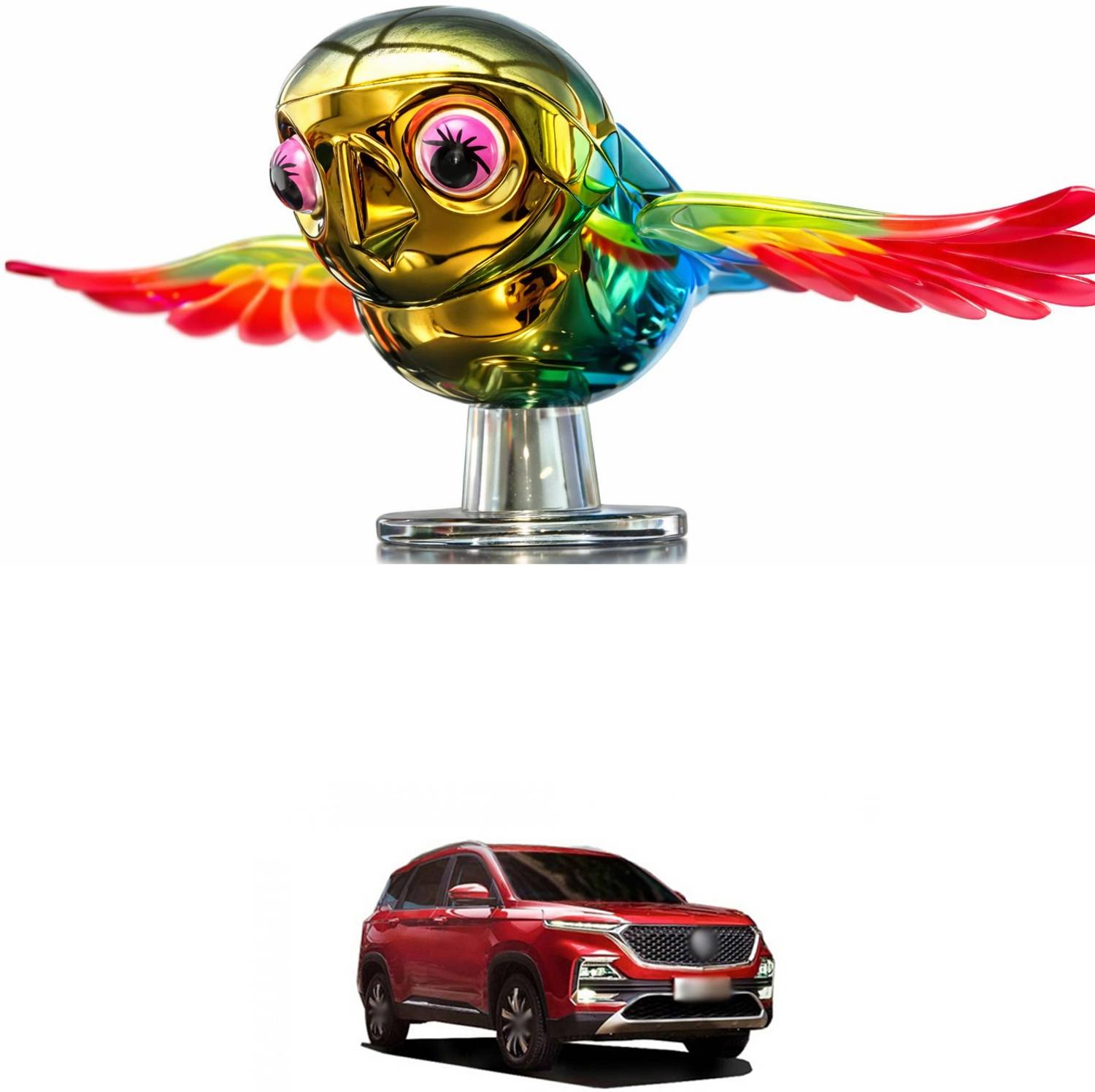 LOVMOTO Car Decoration Accompanying Bird | Cute Flying Bird Car