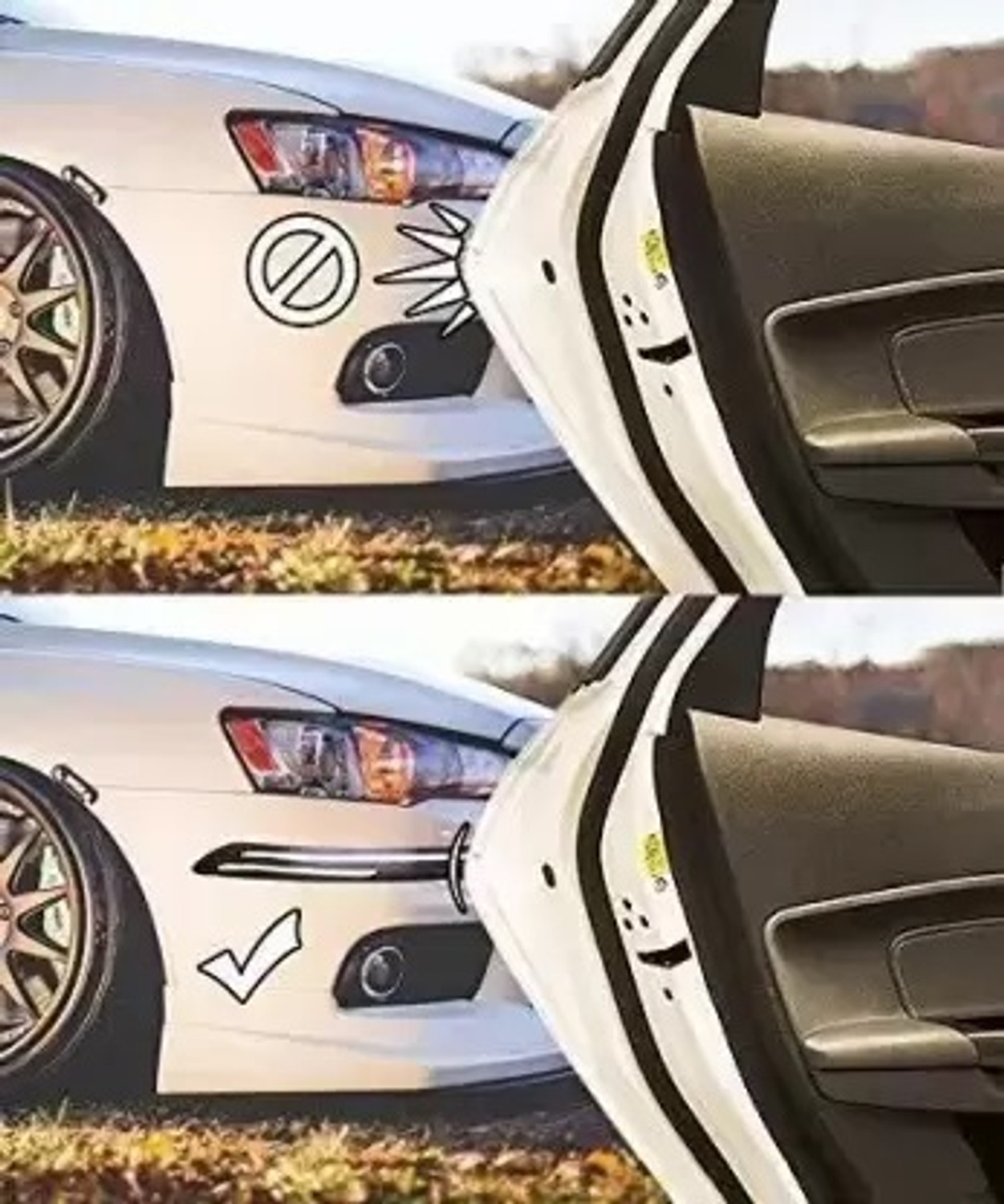 Image of RONISH Microfibre, Silicone, Stainless Steel, Rubber Car Bumper Guard