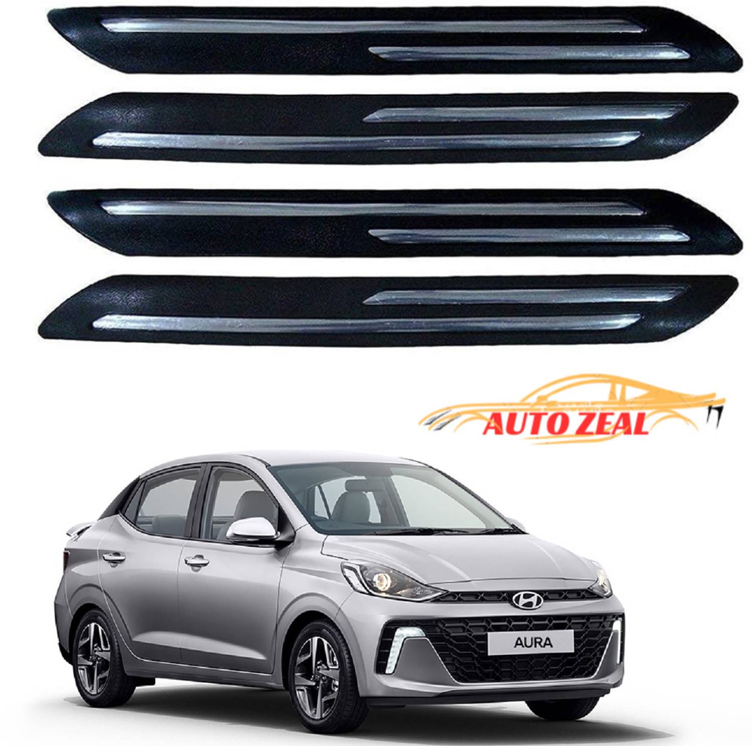 AutoZeal Rubber, Stainless Steel Car Bumper Guard