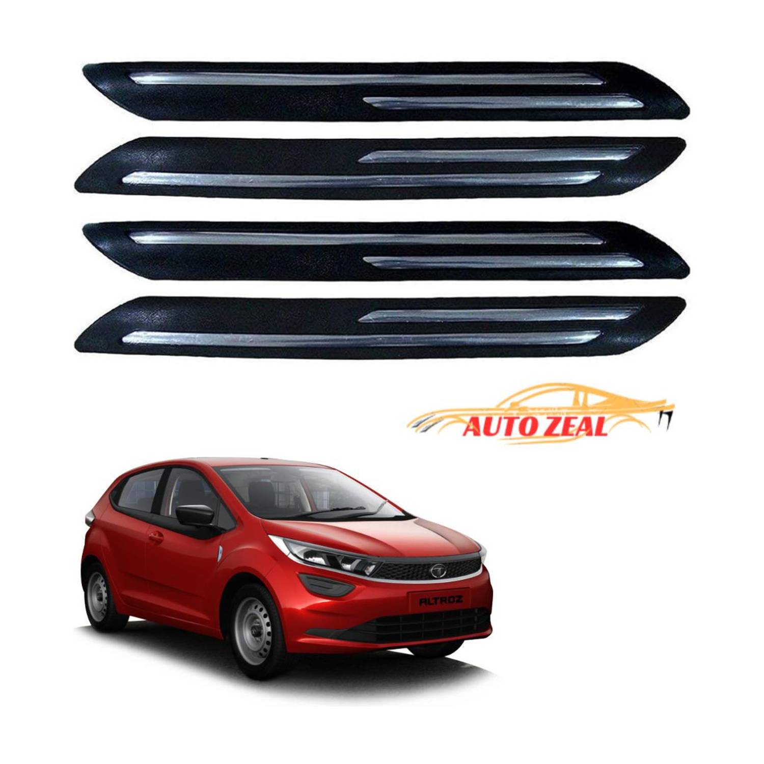 AutoZeal Rubber, Stainless Steel Car Bumper Guard