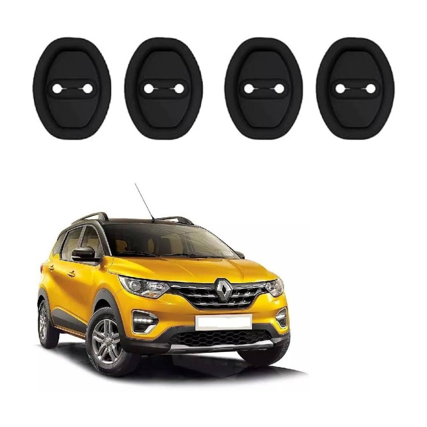 Beamerzz Door Lock Protector Cover 4 PCS Car Silicone Rubber. Car Door Panel