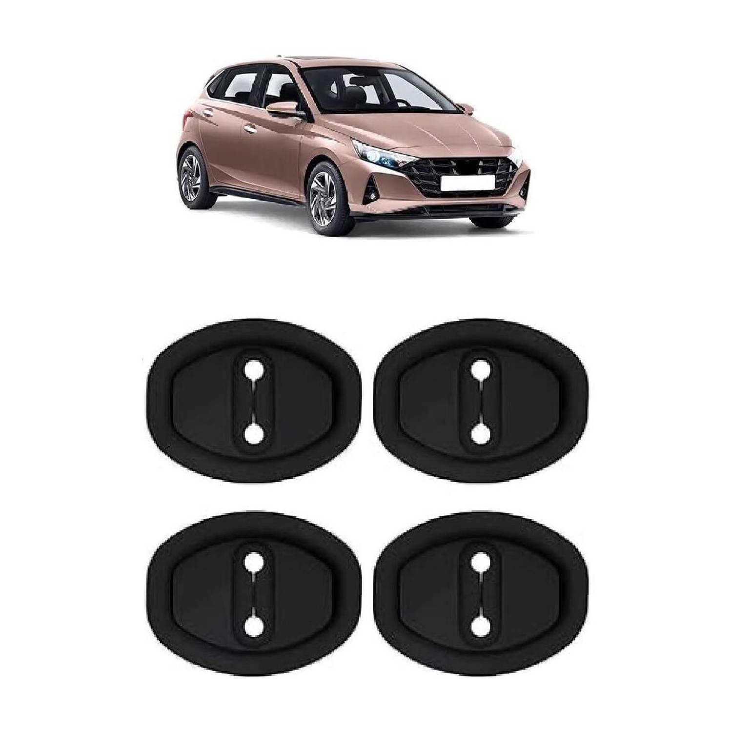 Beamerzz Door Lock Protector Cover 4 PCS Car Silicone Rubber Car Door Shock Rubber. Car Door Panel