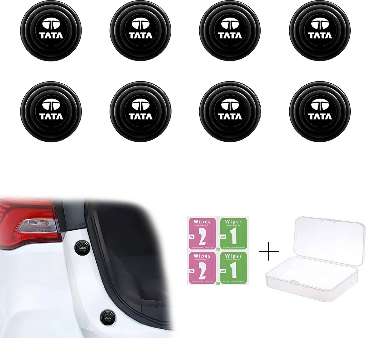 brainle Car Door Shock Absorber Pads Rubber Hood Pad Sound Proof Sticker for Nexon Car Door Panel