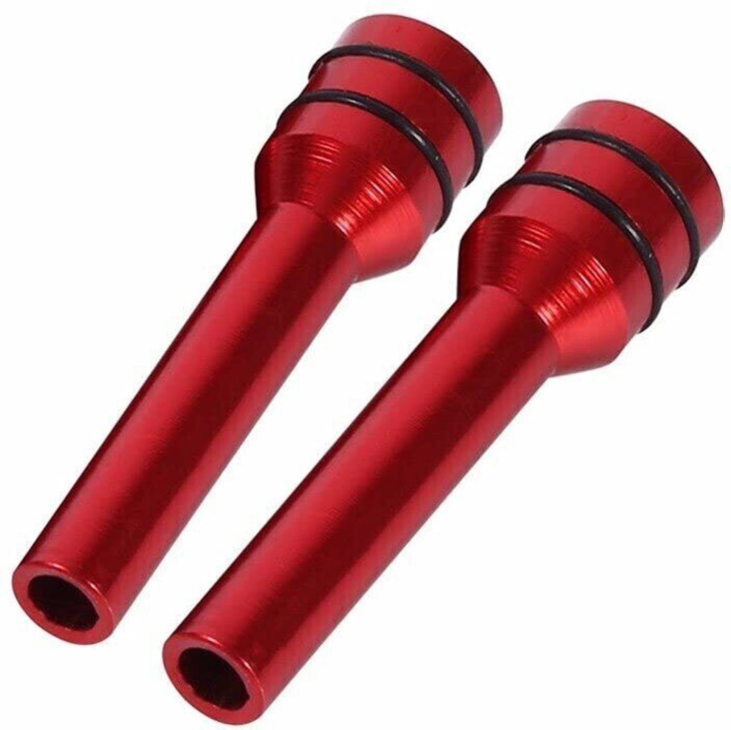 Auto MT 2PC Aluminum Interior Door Lock Knob Pull Pin Universal for Car SUV Van Truck (RED 2PC Door Lock PIN) Car Door Pull Strap