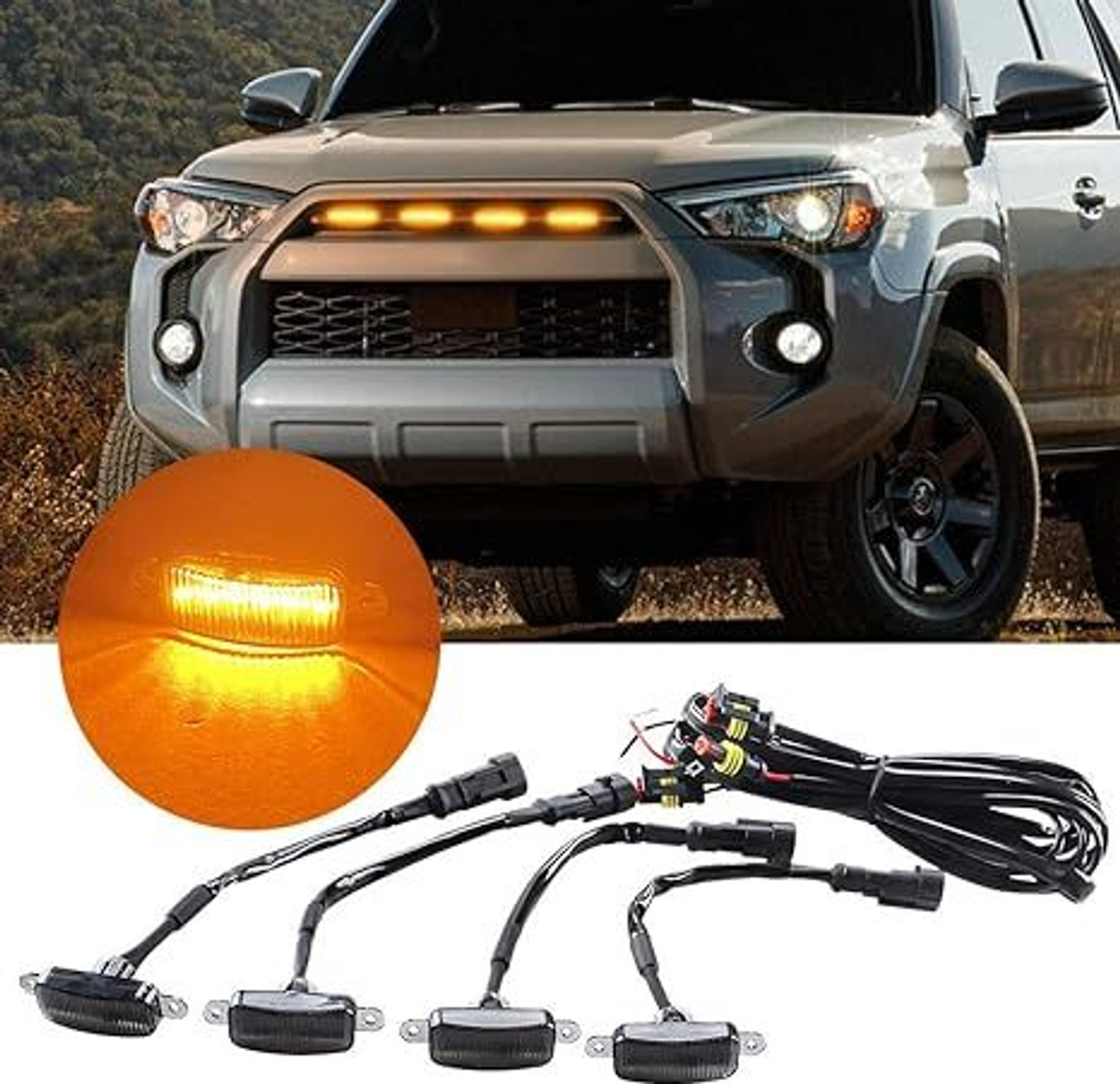 Image of ASRYD Car Grill Light high-quality ABS and imported chips Car Fancy Lights