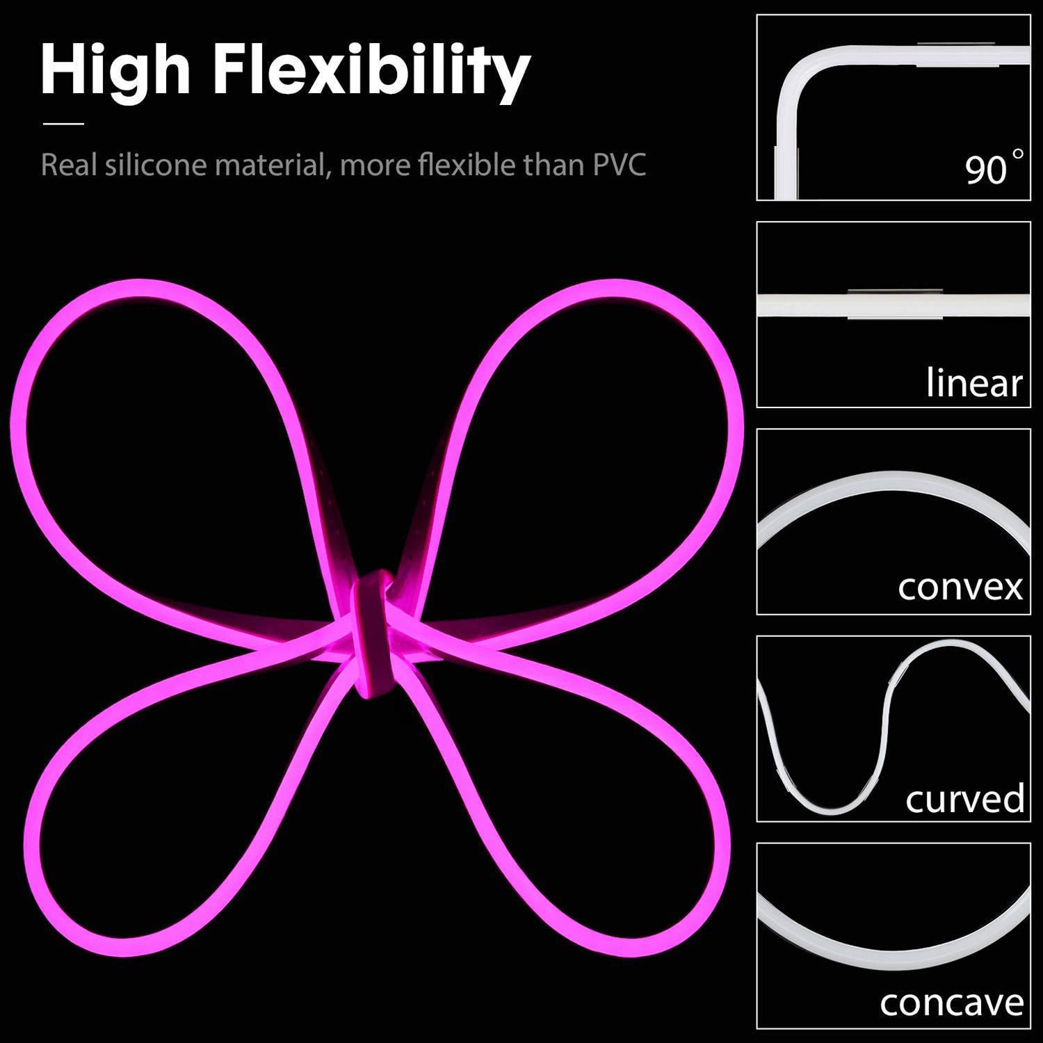 Image of BR TrendZ LED Flexible 5M Strip Light Decore Interior Exterior Car Styling EL Wire Light Car Fancy Lights