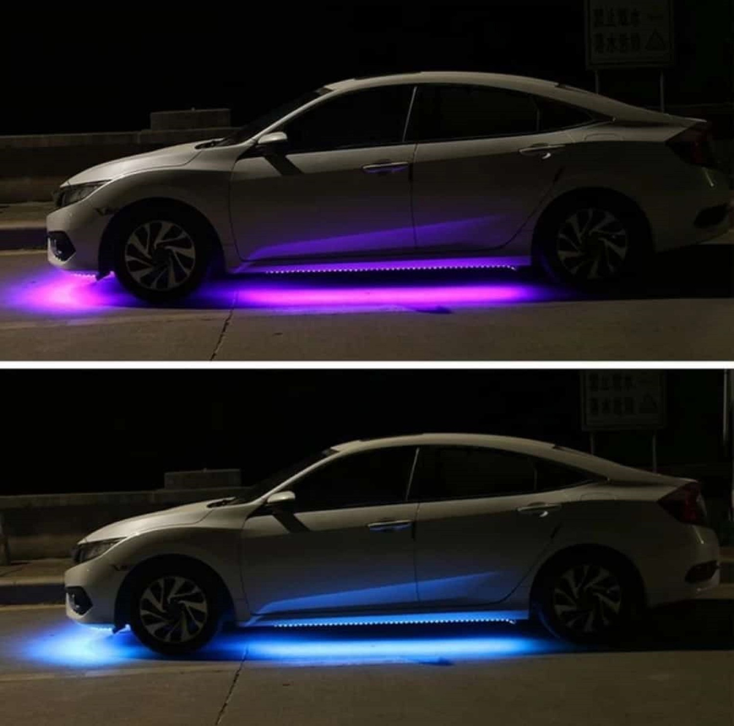 Image of Wizzo {5 Meter} BLUE DC 12 Volt Cuttable LED Neon Flexible LED Light Strip 50 Watt Car Fancy Lights