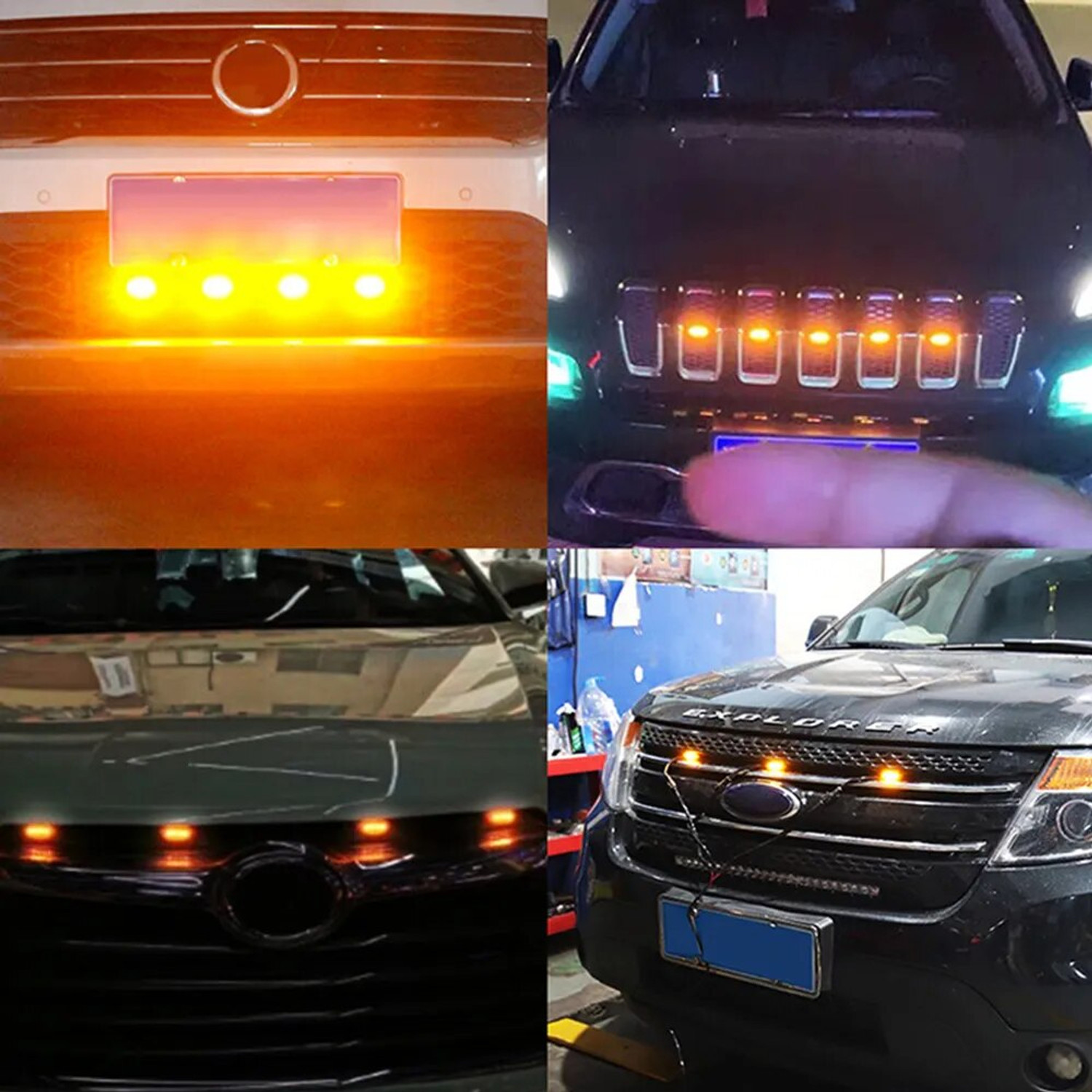 Image of ASRYD Car Grill Light high-quality ABS and imported chips Car Fancy Lights