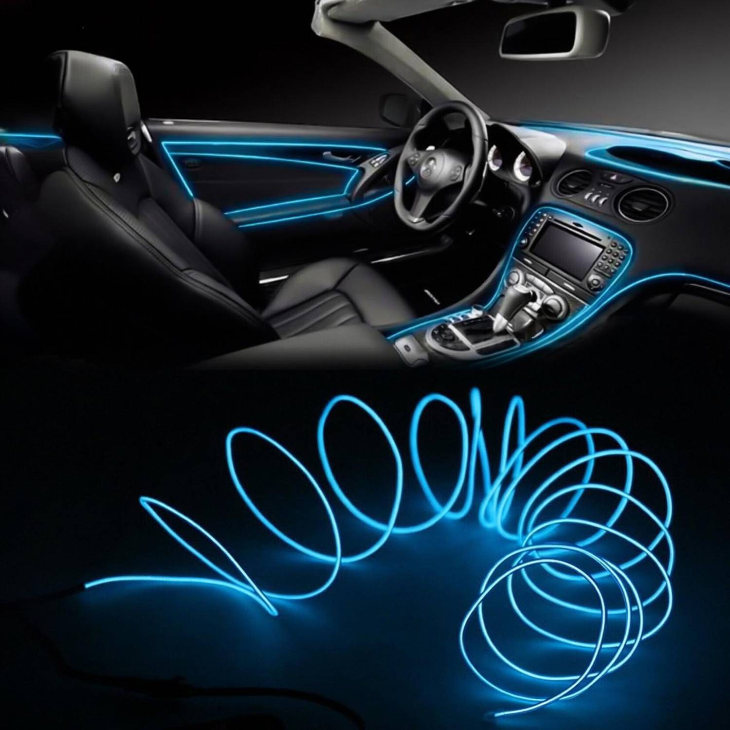 Flipkart SmartBuy Blue 5m Car Neon Light - Image 1