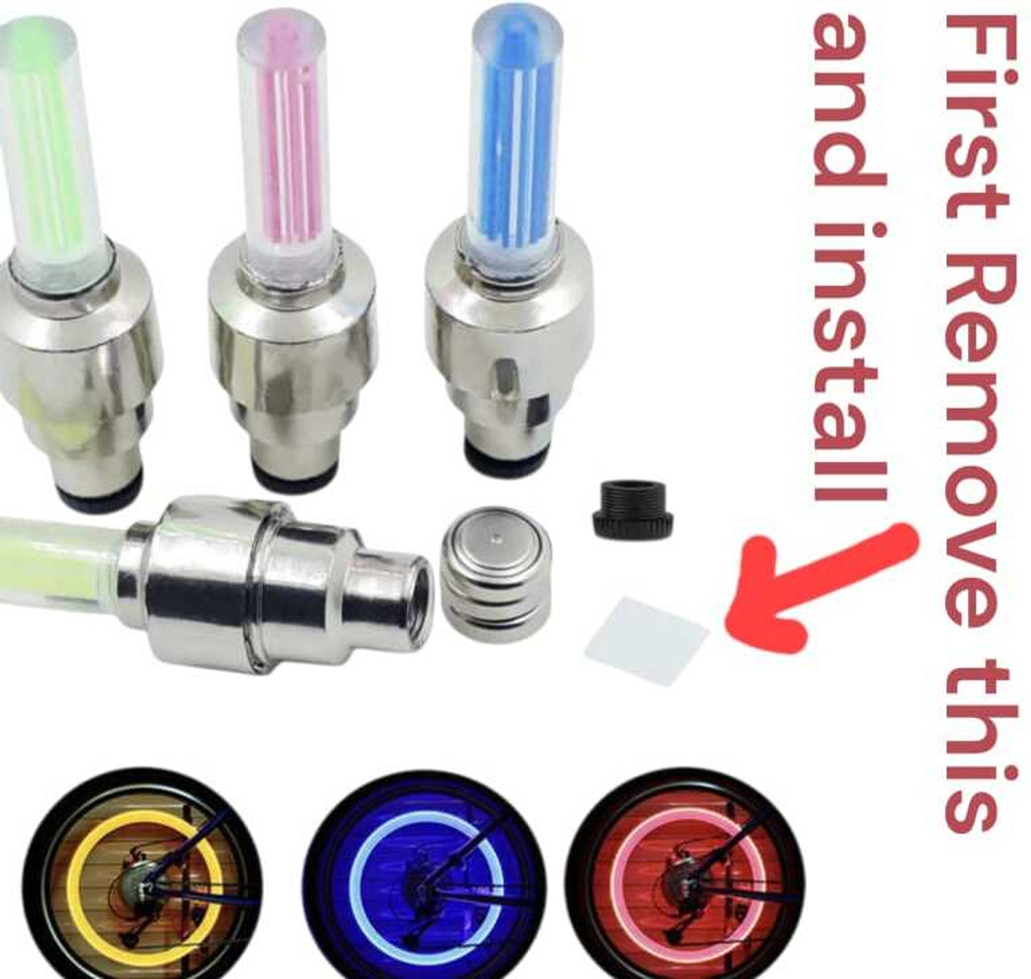 Image of Vozyc Pencil Wheel light Tail Light Motorbike, Car LED (2 V, 6 W)