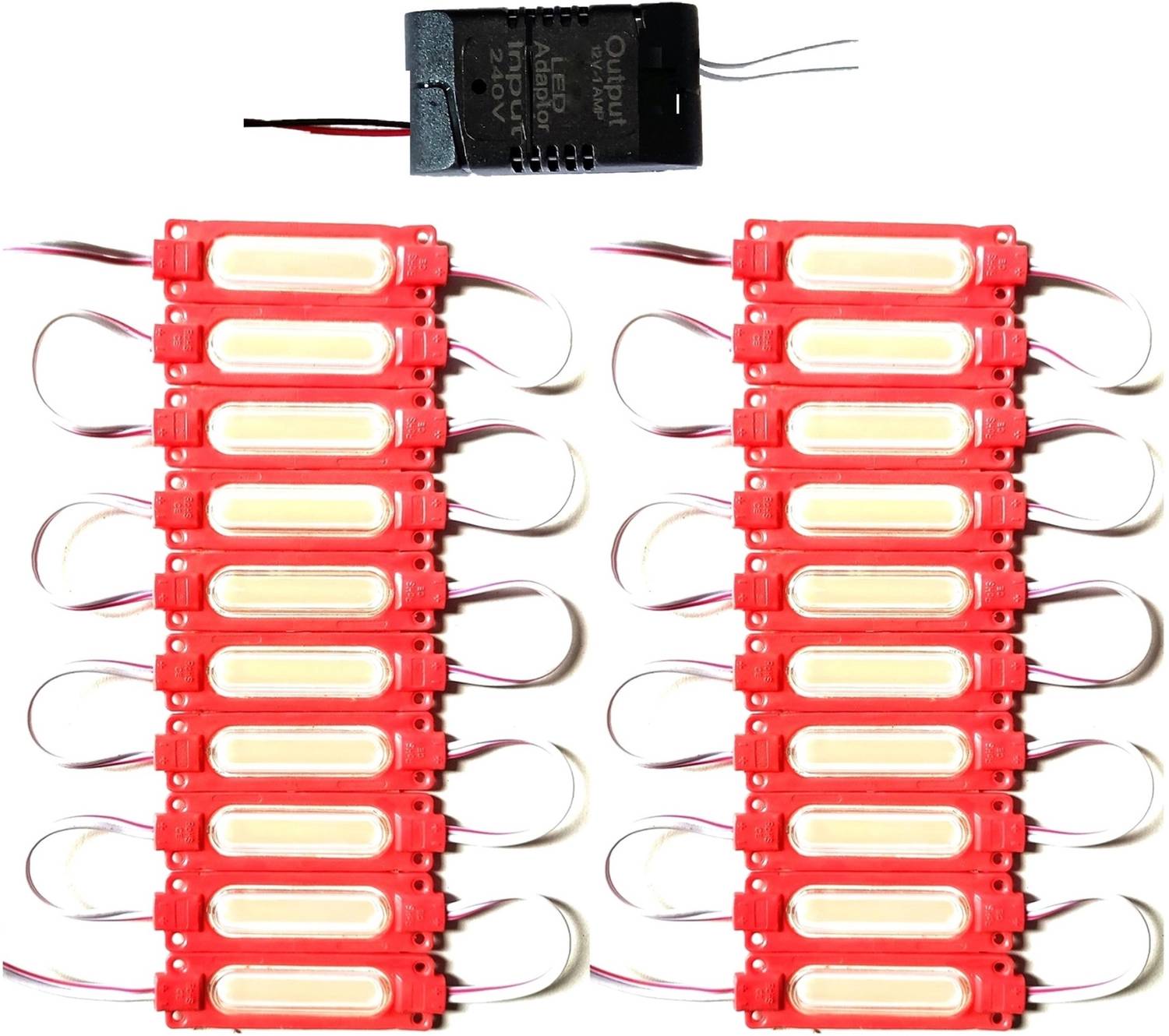Wenray 20-Piece 12V Red LED Car Lights - Image 1