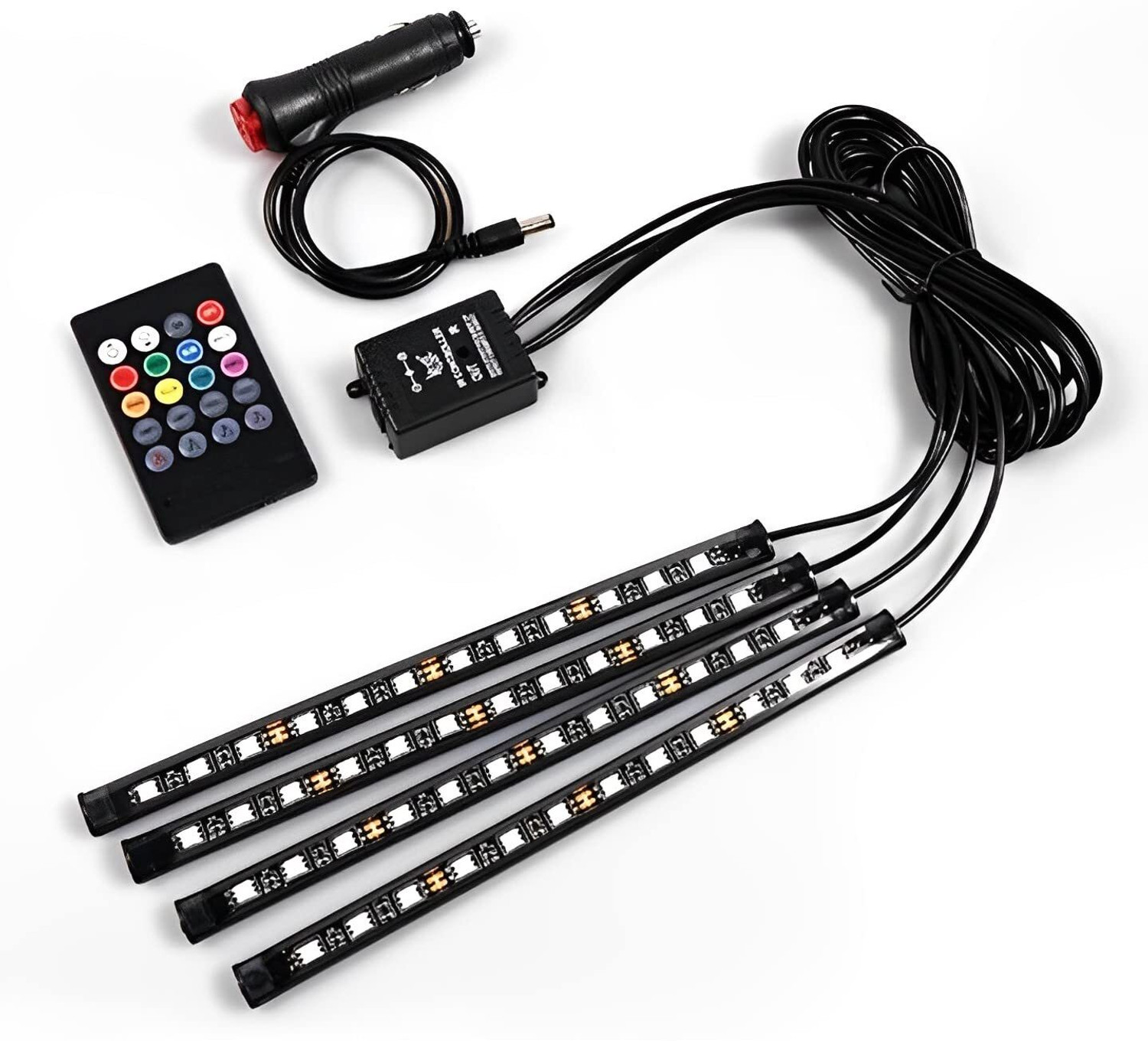 Image of CCE Atmosphere Interior Light Under Dashboard with Remote Universal for All Cars Car Fancy Lights