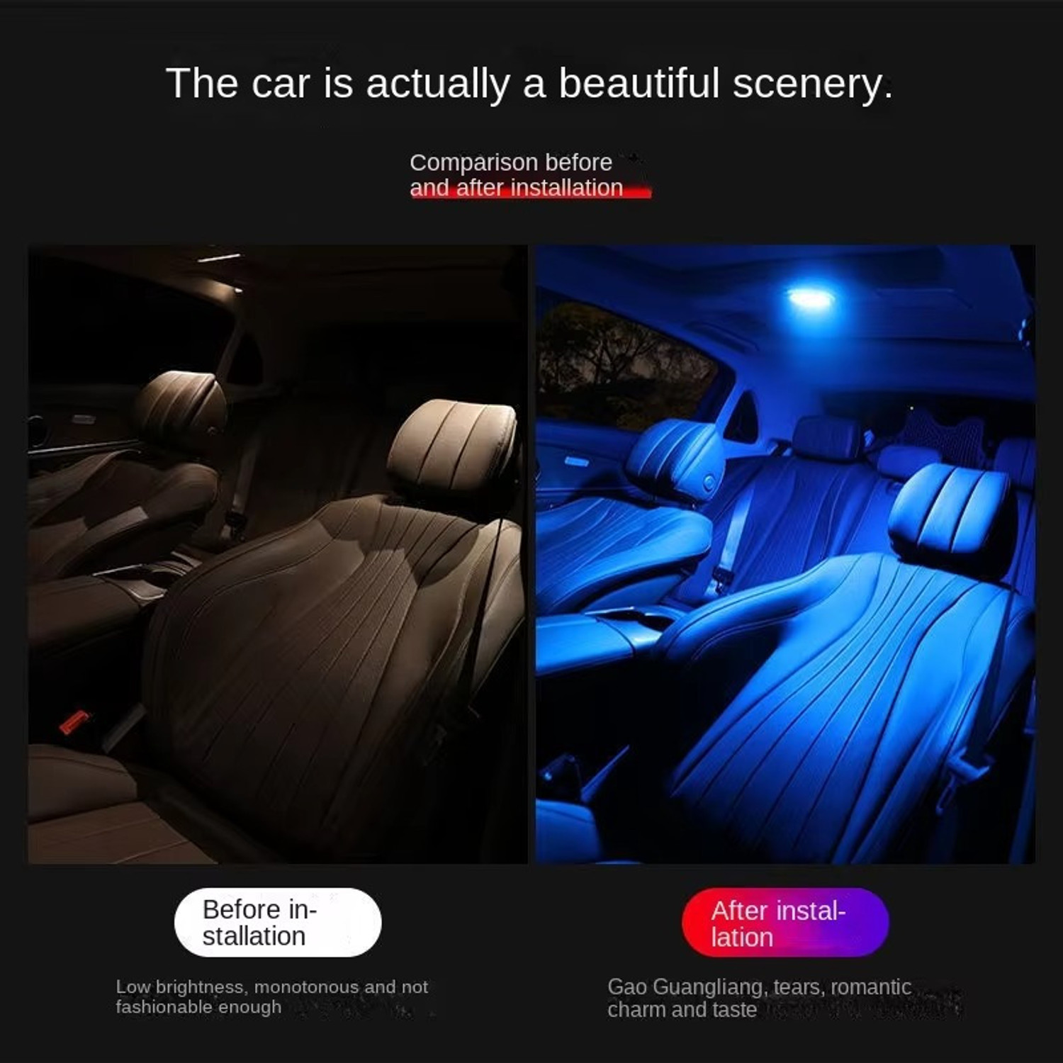 Image of QAWACHH Universal Lighting Magnetic Ceiling Dome Light for Car , flood light Car Fancy Lights
