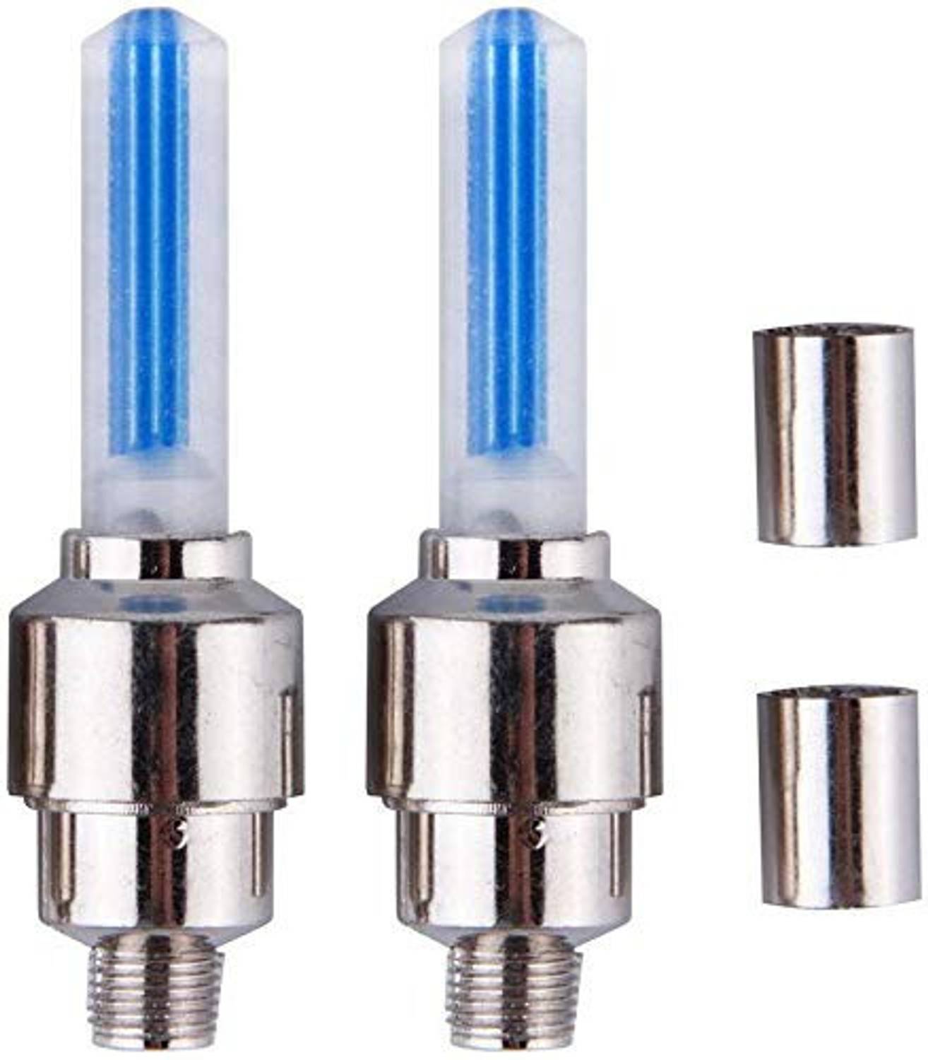 aksmit Bike/Bicycle Tyre Led Light Rim Valve Cap Flashing With Motion Sensor Blue Car Fancy Lights