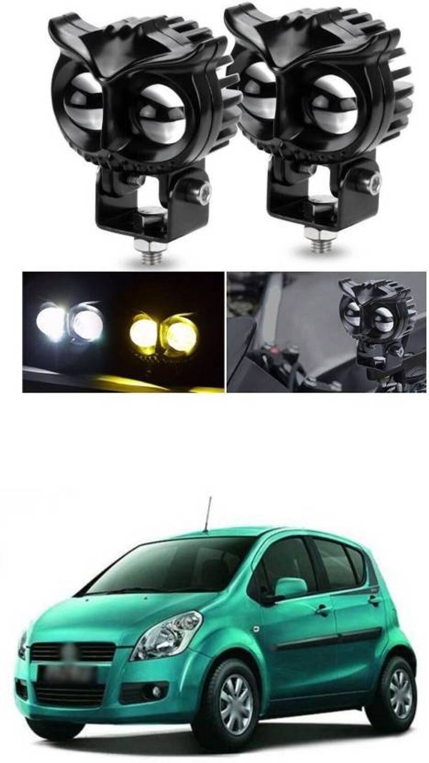 AR Accessories LED BAR FOG LIGHT 60 W MINI YELLOW WHITE 686 Car Fancy Lights