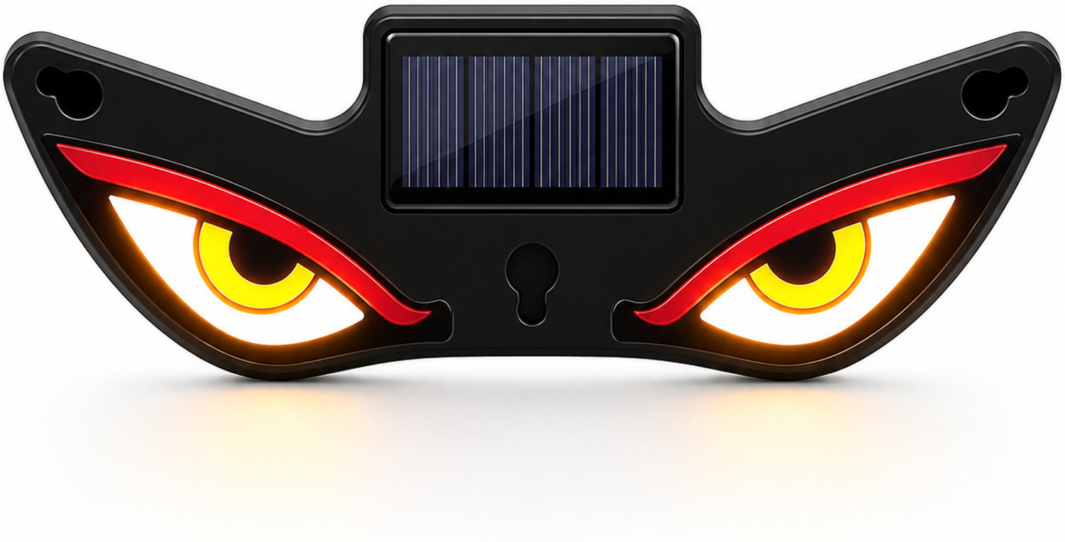 Image of BLYNK Solar Demon Eye LED Car Light USB Rechargeable Auto Sensor Universal Car Fancy Lights (Multicolor)