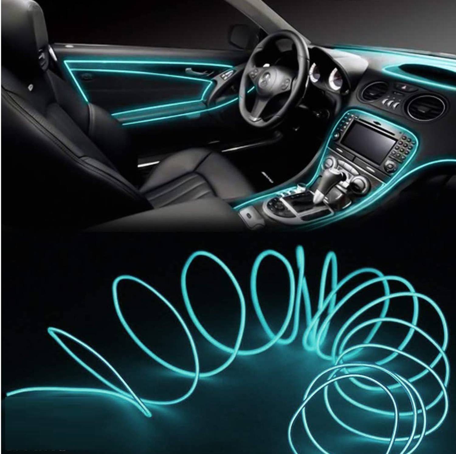 TUKAMCHA 5M 12V Neon Blue Waterproof Car Light - Image 4