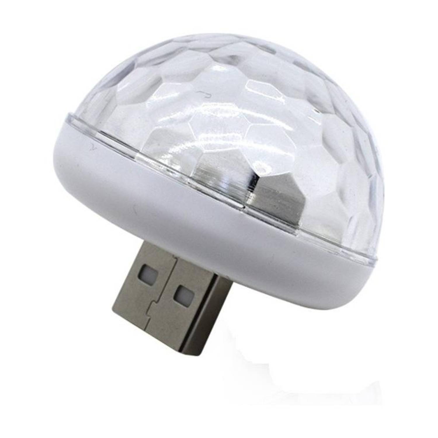 AutoBizarre Mini Disco DJ Lamp Light Multi-Color Sound Activated Music Controlled Sensor Lights USB Powered Car Fancy Lights