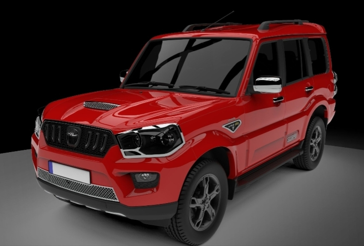 Image of AutoZone Side Indicator Cover Chrome Finishing Suitable For Mahindra Scorpio (2014-2020) Chrome MAHINDRA Scorpio Side Garnish