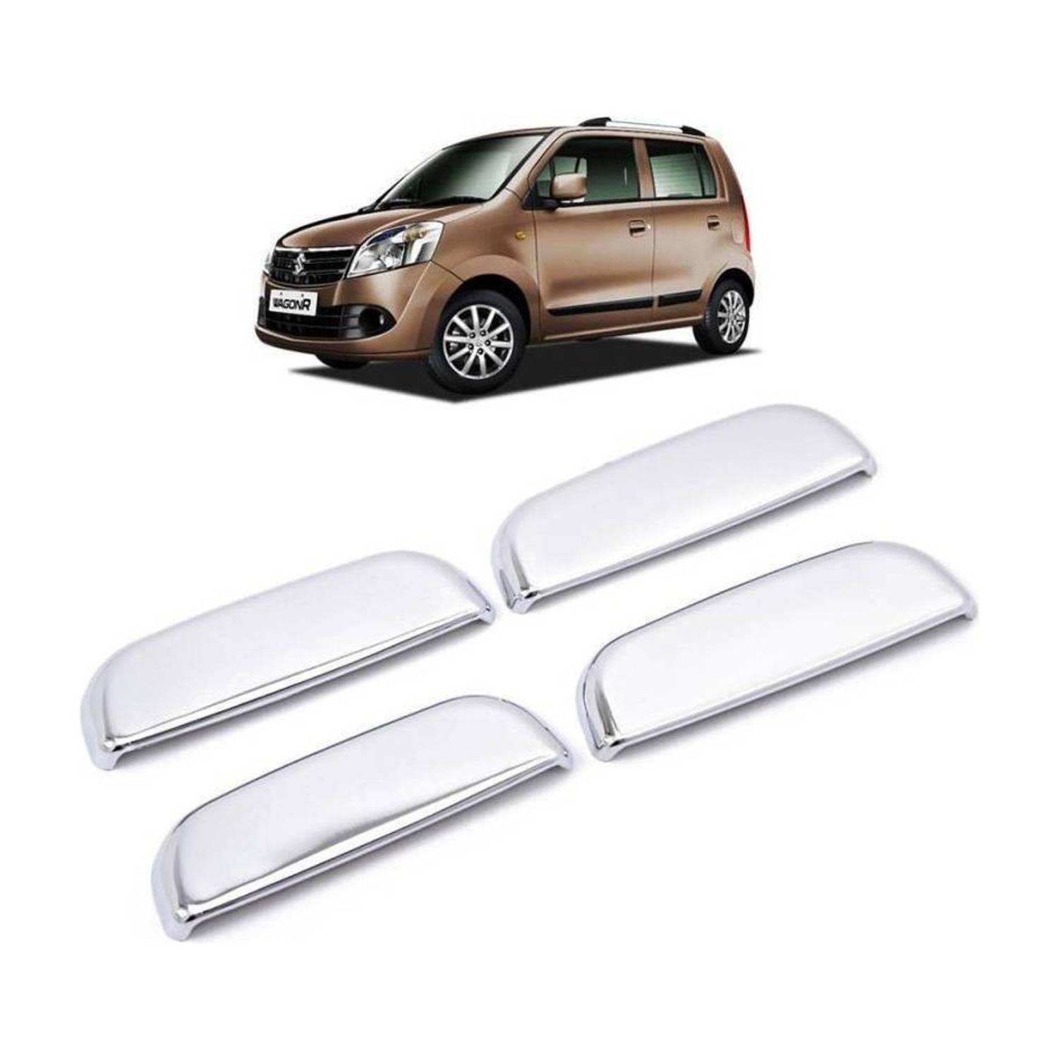 Autxin Exterior Handle Door Latch Chrome Cover Garnish For WagonR Chrome Maruti WagonR Side Garnish