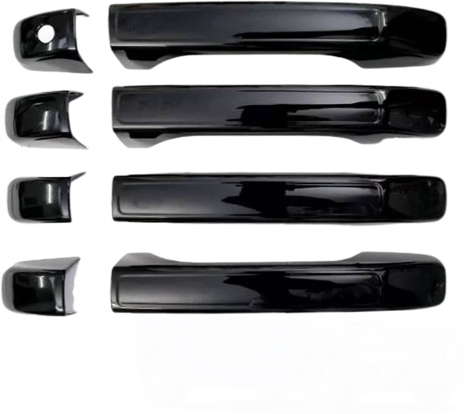 4-car-black-chrome-door-handle