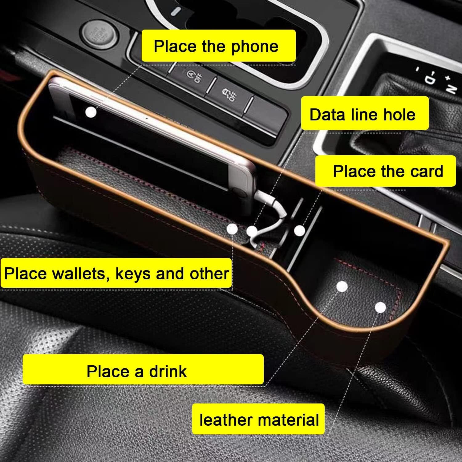 Image of Nappwe Ultimate Car Seat Organizer: Maximize Storage, Minimize Clutter Front Seat Car Side Seat Catcher