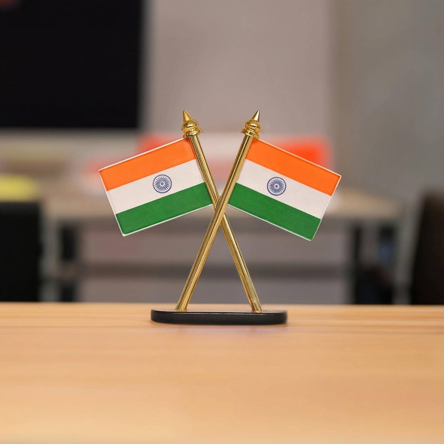 ASRYD Indian National Flags For Car Dashboard Decoration Car Hanging Ornament