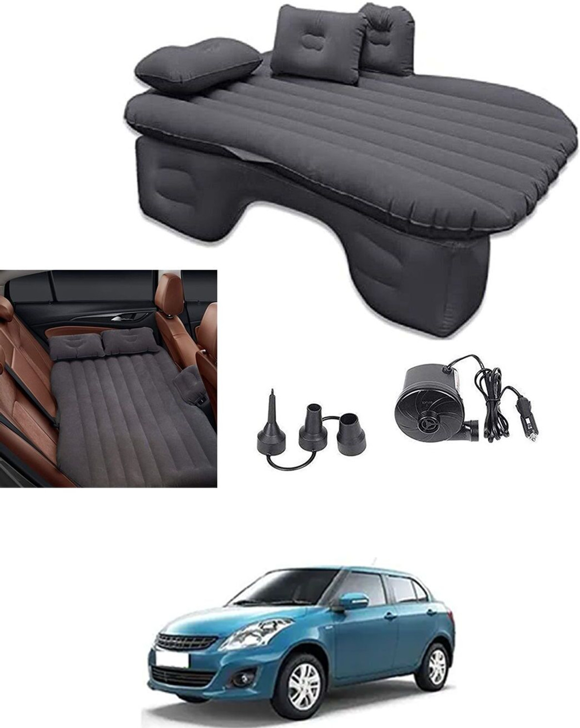 Image of DHARU Premium Car Inflatable Bed-Black N1A95 Car Inflatable Bed
