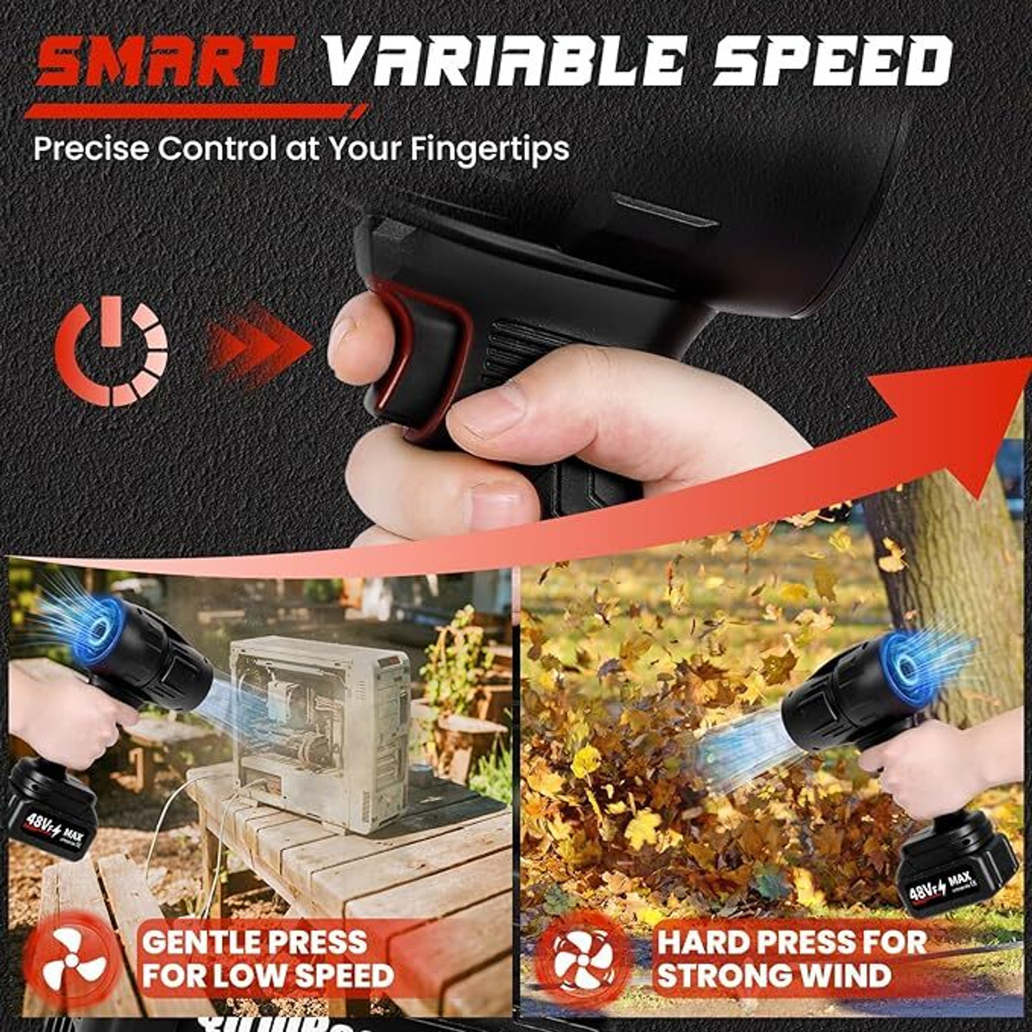 Image of shukan enterprise High-Performance Car Jet Blower for Fast Drying Powerful Air Booster Car Dryer Air Blower Blower Speed Regulation Jet Dry Blower Vehicle Interior Cleaner