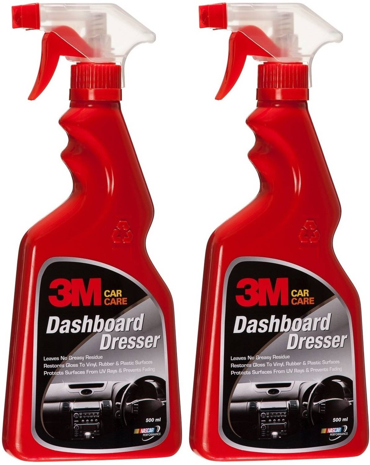 3M Car Dashboard Dresser, Restore Gloss on Dashboard (500ml Each, Pack of 2) Vehicle Interior Cleaner