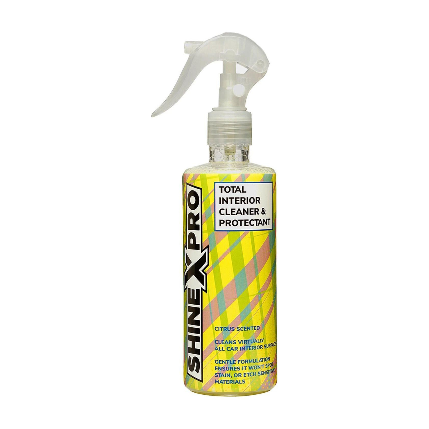 Image of ShineXPro Car Interior Cleaner, Safe As Car Seat Cleaner & For All Interior Surfaces, Leather & Fabric - Infused UV Blockers Protect From Fading - Citrus Scent Vehicle Interior Cleaner