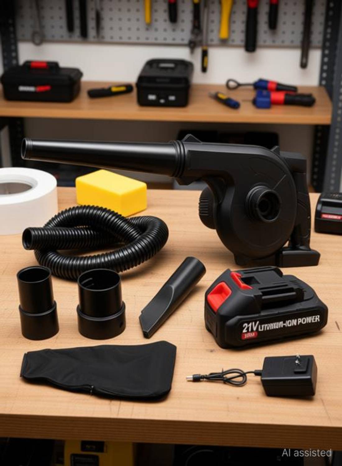 ADP TRADERS 2-in-1 Blower and Vacuum Cleaner 21V Air Blower