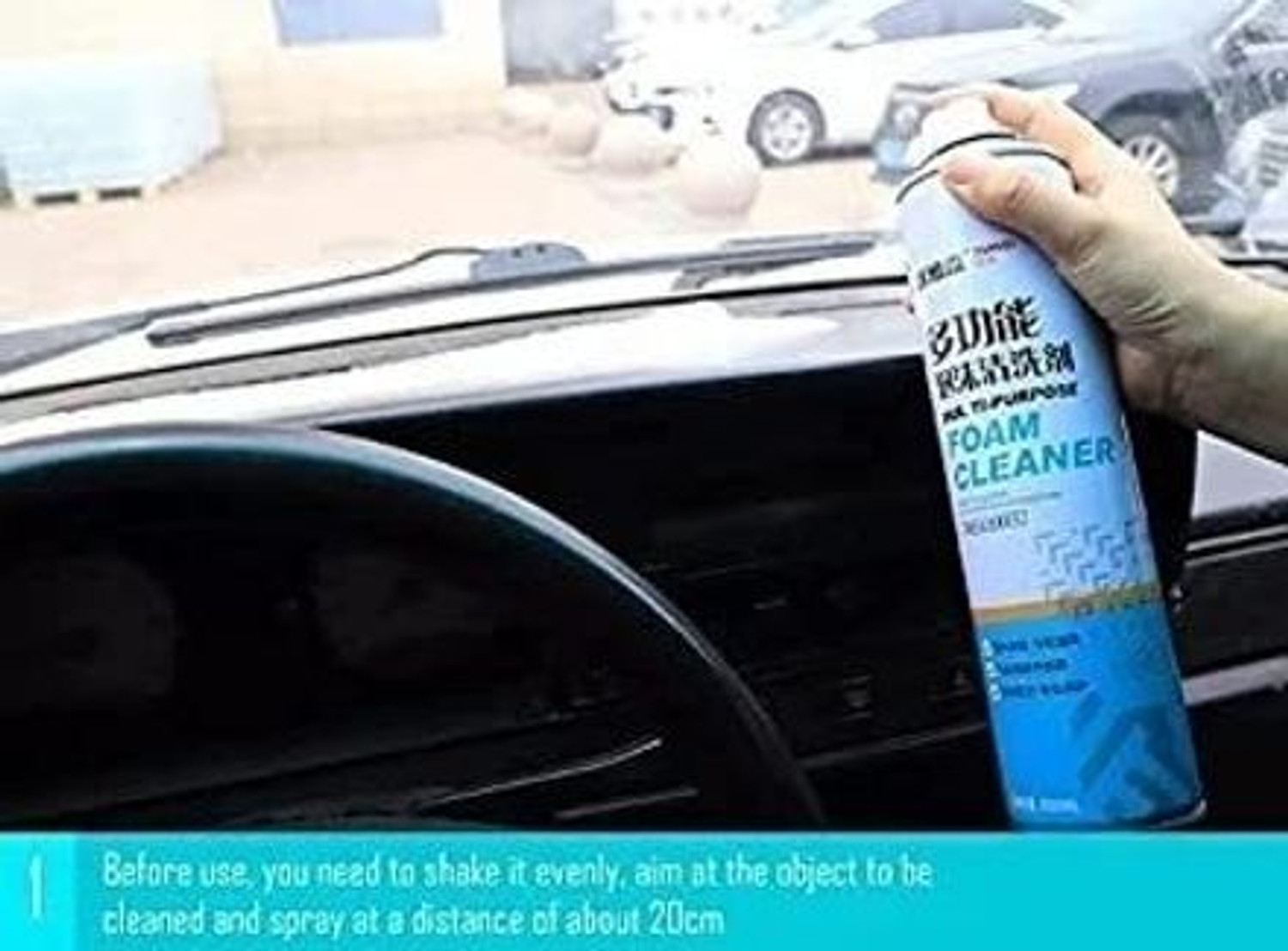 Image of Six Sigma Multipurpose Foam Cleaner /Car Seat Exterior & Interior,Shoes,Sofa Cleaning Spray Foam Cleaner Vehicle Interior Cleaner