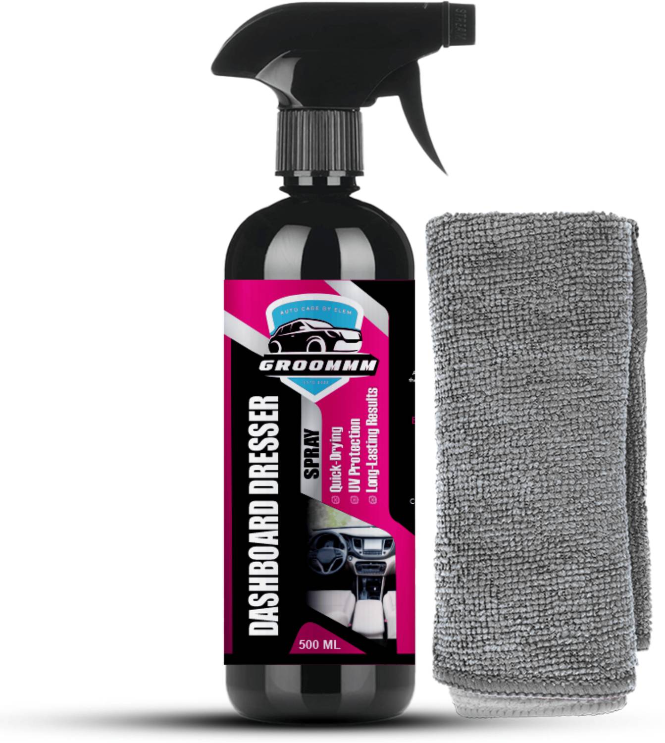 ELEM Groommm Dashboard Dresser & Car Interior Polish Spray - Image 1