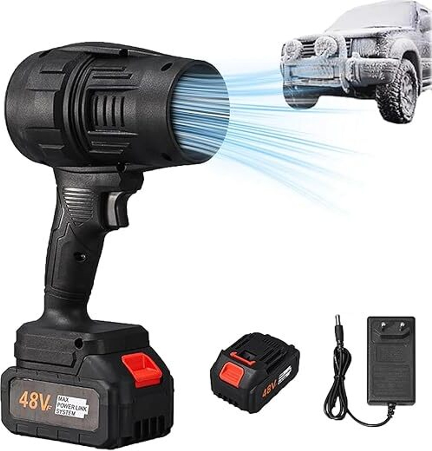 Image of shukan enterprise High-Performance Car Jet Blower for Fast Drying Powerful Air Booster Car Dryer Air Blower Blower Speed Regulation Jet Dry Blower Vehicle Interior Cleaner